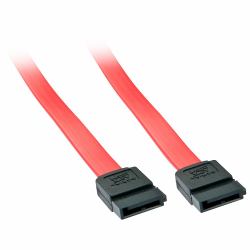 Lindy 33324 cavo SATA 0,5 m Nero, Rosso 
