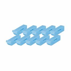 Lindy 40325 clip sicura Bloccaporte DisplayPort Blu Acrilonitrile butadiene stirene [ABS] 10 pz 