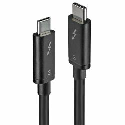 Lindy 41558 Cavo Thunderbolt 0,8 m Nero 