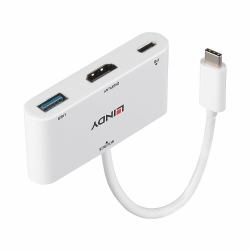 Lindy 43340 adattatore grafico USB 3840 x 2160 Pixel Bianco 
