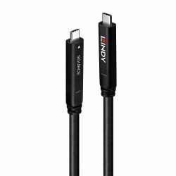 Lindy 43398 cavo USB USB 3.2 Gen 1 [3.1 Gen 1] 10 m USB C 5 Gbit/s 60 W Nero 