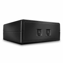Lindy 70436 commutatore audio Nero 