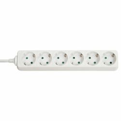 Lindy 73102 prolunghe e multiple 6 presa[e] AC Interno Bianco 
