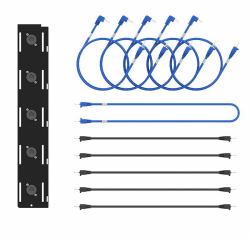 LocknCharge LNC10318 accessorio per carrello multimediale Multicolore Acciaio Kit di montaggio 