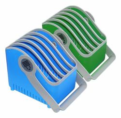 LocknCharge LNC10527 portable device management cart& cabinet Case per la gestione dei dispositivi portatili Blu, Verde 