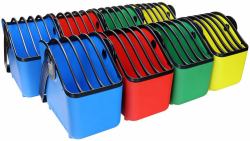 LocknCharge LNC7055 portable device management cart& cabinet Borsa per la gestione dei dispositivi portatili Blu, Verde, Rosso, Giallo 