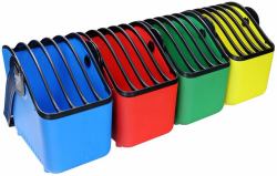 LocknCharge LNC7056 portable device management cart& cabinet Borsa per la gestione dei dispositivi portatili Blu, Verde, Rosso, Giallo 