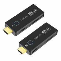 LogiLink HDW0111 moltiplicatore AV Trasmettitore e ricevitore AV Nero 