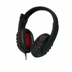 LogiLink HS0033 cuffia e auricolare Cablato A Padiglione Musica e Chiamate Nero, Rosso 