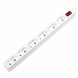 LogiLink LPS232 prolunghe e multiple 1,5 m 6 presa[e] AC Interno Bianco 