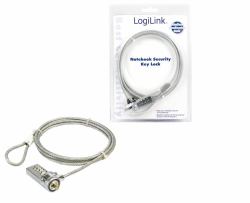 LogiLink Notebook Security Lock w/ Combination cavo di sicurezza 1,5 m 