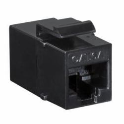 LogiLink Keystone Coupler Cat.6A UTP, - 2xRJ45, black RJ45 Cat6A - Warranty: 48M