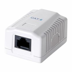 LogiLink NP0071 presa energia RJ-45 Bianco 