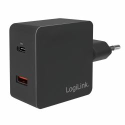 LogiLink PA0220 Caricabatterie per dispositivi mobili Universale Nero AC Ricarica rapida Interno 