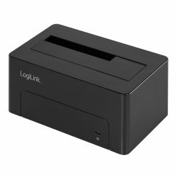 LogiLink QP0027 docking station per unità di archiviazione USB 3.2 Gen 2 [3.1 Gen 2] Type-C Nero 