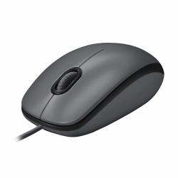 Logitech M100 Mouse USB con Cavo, 3 Pulsanti, Tracciamento Ottico 1000 DPI, Ambidestro, Compatibile con PC, Mac, Laptop 