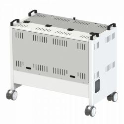 Loxit 6740 portable device management cart& cabinet Libera installazione Bianco 