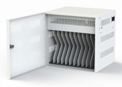 Loxit 7715-USB-C organizzatore per stazioni di carica Da tavolo e a parete Acciaio Bianco 