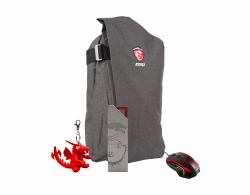 MSI Gaming Xmas Pack 2016 zaino Grigio, Rosso 
