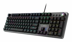 MSI FORGE GK310 RED UK tastiera Gaming USB QWERTY Inglese britannico Nero  - Versione UK