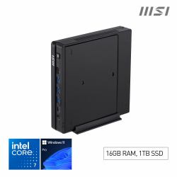 MSI Pro DP10 A14MG-001EU PC/stazione di lavoro Intel® Core™ i7 i7-14700 16 GB DDR5-SDRAM 1 TB SSD Windows 11 Pro Mini PC Nero  - Versione UK