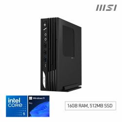 MSI Pro DP21 14M i5 14400 FS 16GB 512GB W11P Intel® Core™ i5 i5-14400 DDR5-SDRAM SSD Windows 11 Pro SFF Mini PC Nero  - Versione UK