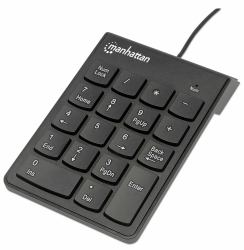 Manhattan 176354 tastierino numerico Universale USB Nero 