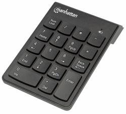 Manhattan 178846 tastierino numerico Laptop/PC RF Wireless Nero 