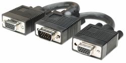 Manhattan 304559 cavo VGA 0,015 m VGA [D-Sub] 2 x VGA [D-Sub] Nero 