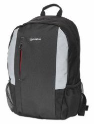 Manhattan 440318 zaino Zaino casual Nero Nylon, Poliestere, Rete 