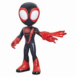 Marvel Spidey e I Suoi Fantastici Amici, mega Miles Morales, action figure da 22,5 cm, giocattolo per età prescolare, dai 3 anni in su 