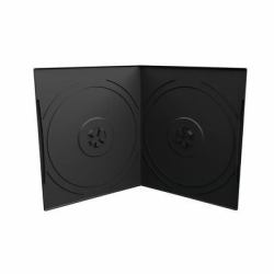 MediaRange BOX10-2 custodia CD/DVD Scatola con DVD 2 dischi Nero 