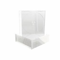 MediaRange BOX20 custodia CD/DVD Custodia Jewel 1 dischi Trasparente 
