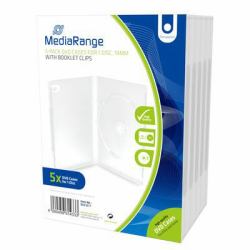 MediaRange BOX30-T custodia CD/DVD Scatola con DVD 1 dischi Trasparente 