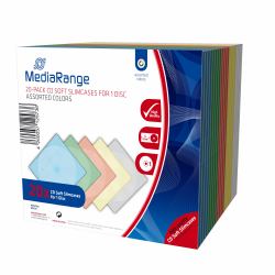 MediaRange BOX37 custodia CD/DVD Custodia Slimline 1 dischi Multicolore 