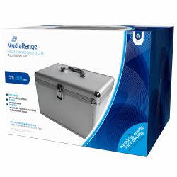 MediaRange BOX75 custodia CD/DVD Valigetta rigida 200 dischi Argento 