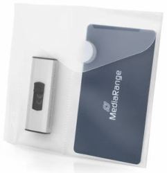 MediaRange BOX986 custodia penna USB Polipropilene [PP] Trasparente 