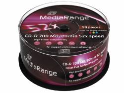 MediaRange MR208 CD vergine CD-R 700 MB 52x 50 pz 