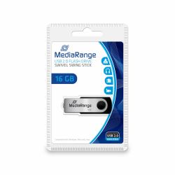 MediaRange MR910 unità flash USB 16 GB USB Type-A / Micro-USB 2.0 Nero, Argento 