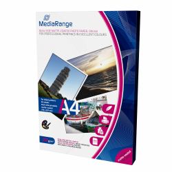 MediaRange MRINK112 carta fotografica A4 Bianco Opaco 
