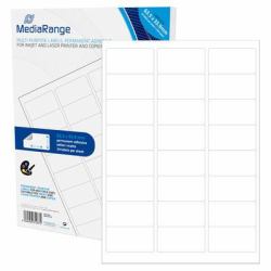MediaRange MRINK150 etichetta autoadesiva Permanente Bianco 1200 pz 