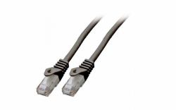 Mercodan Patchkabel KAT6 UTP, Sort, 1,0m, Halogenfri, 2x4xAWG24 LSZH, Polybag, CCA cavo di rete Nero 1 m Cat6 U/UTP [UTP] Rotondo 