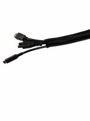 Mercodan Self-closing braided sleeve - 30mm, 50m Black,, cable sock, - Temp: -50Â°C to +150Â°C - Warranty: 24M