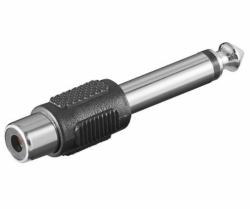 Microconnect AUDANG adattatore per inversione del genere dei cavi 6.3mm RCA Nero 