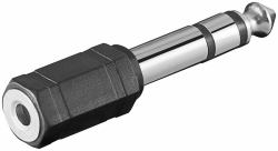 Microconnect AUDANR adattatore per inversione del genere dei cavi 6.3mm 3.5mm Nero 