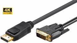 Microconnect DP-DVI-MM-100 cavo e adattatore video 1 m DisplayPort DVI-D Nero 