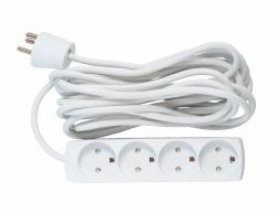 Microconnect GRU00450WDK prolunghe e multiple 5 m 4 presa[e] AC Interno Bianco 