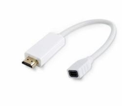 Microconnect HDMMDP cavo e adattatore video 0,1 m HDMI tipo A [Standard] Mini DisplayPort Bianco 