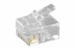 Microconnect KON502-10R cavo di collegamento RJ-12 6P6C Trasparente 
