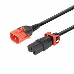 Microconnect MC-DUALC14C15-2M cavo di alimentazione Nero Accoppiatore C15 Accoppiatore C14 